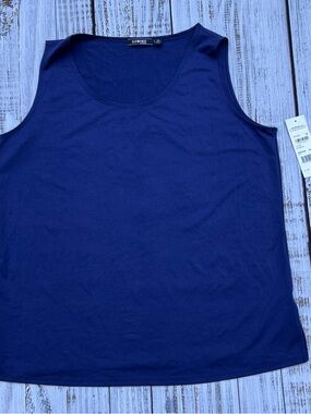 Elementz Deep Navy Scoop Tank Top